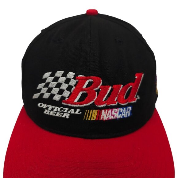 NASCAR 50th Anniversary Bud Official Beer Snapback Cap Trucker Baseball Hat - Picture 9 of 15